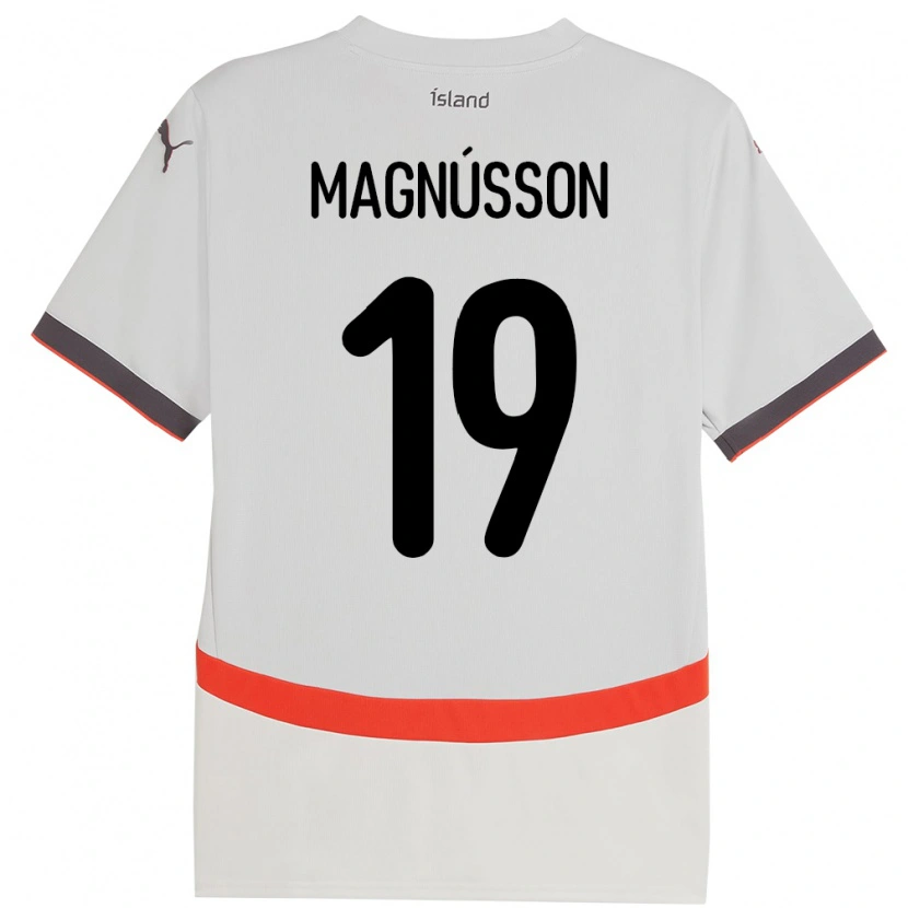Danxen Mujer Camiseta Islandia Júlíus Magnússon #19 Blanco 2ª Equipación 24-26 La Camisa