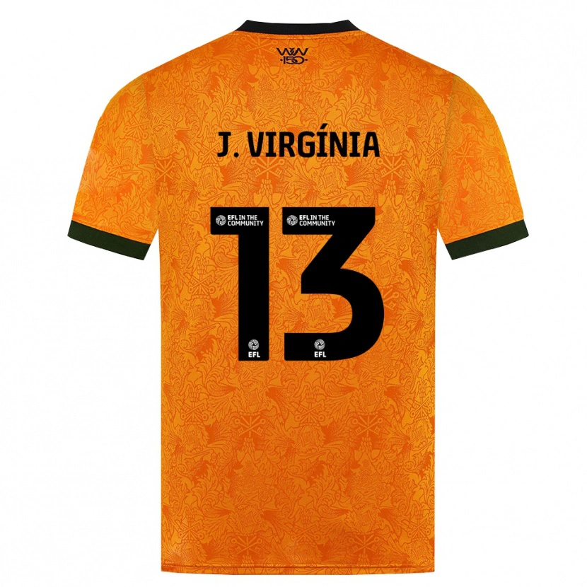 Danxen Mujer Camiseta João Virgínia #13 Naranja Negro 1ª Equipación 2026/27 La Camisa