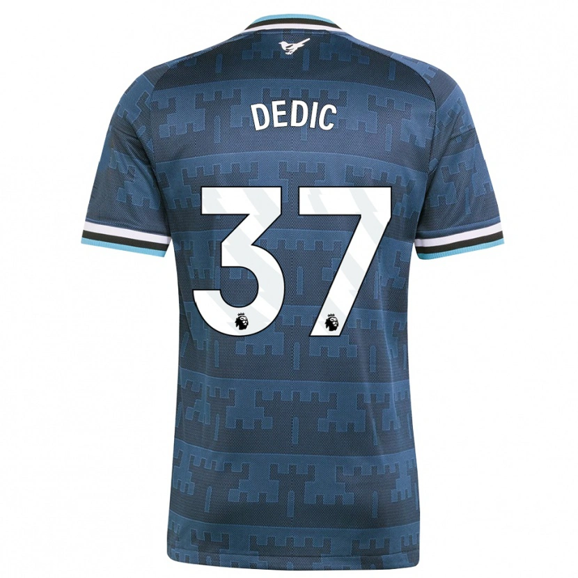 Danxen Mujer Camiseta Amar Dedić #37 Amarillo Negro Azul 2ª Equipación 2026/27 La Camisa