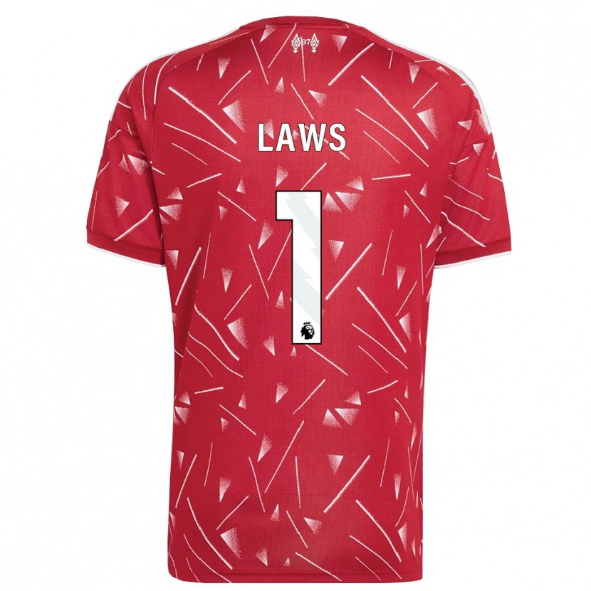 Danxen Mujer Camiseta Rachael Laws #1 Blanco Rojo 1ª Equipación 2026/27 La Camisa