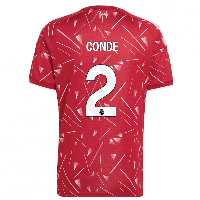 Danxen Mujer Camiseta Lenix Conde #2 Blanco Rojo 1ª Equipación 2026/27 La Camisa