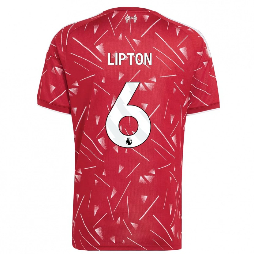 Danxen Mujer Camiseta Joe Lipton #6 Blanco Rojo 1ª Equipación 2026/27 La Camisa
