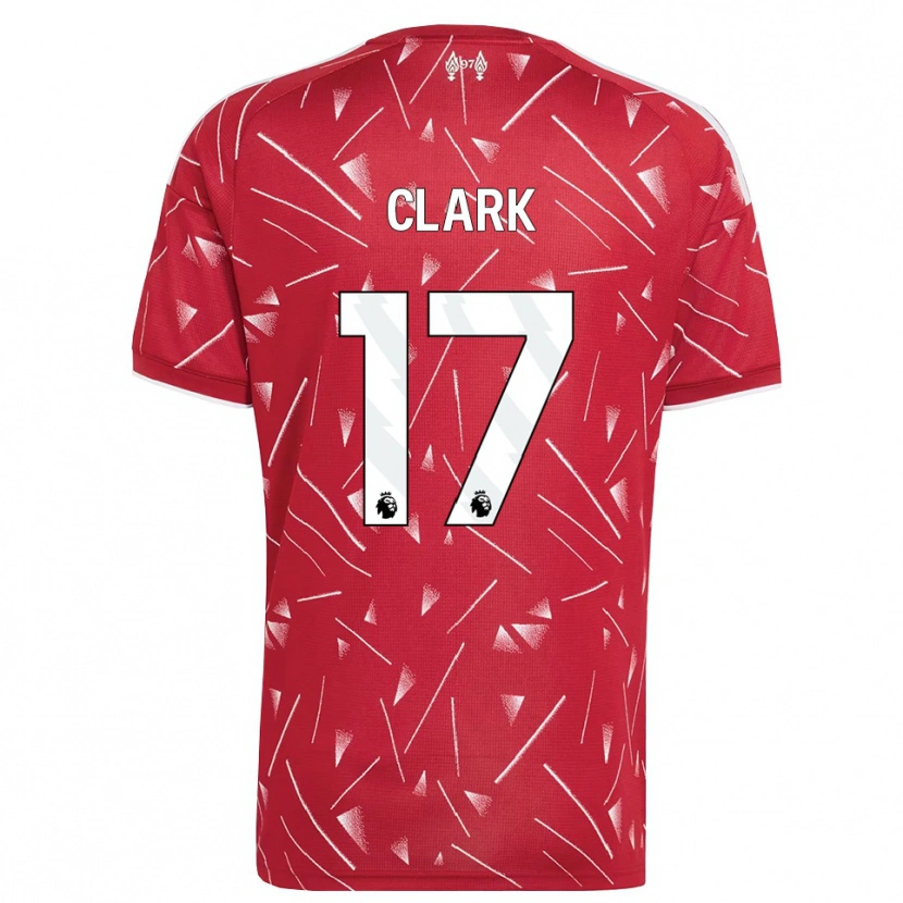 Danxen Mujer Camiseta Jenna Clark #17 Blanco Rojo 1ª Equipación 2026/27 La Camisa