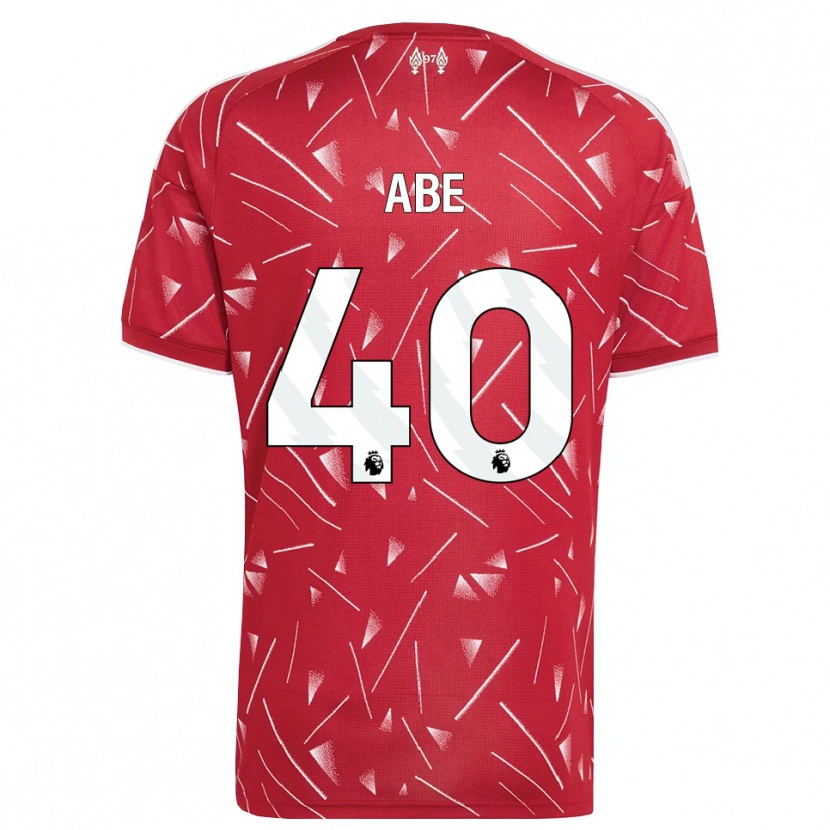Danxen Mujer Camiseta Joshua Abe #40 Blanco Rojo 1ª Equipación 2026/27 La Camisa