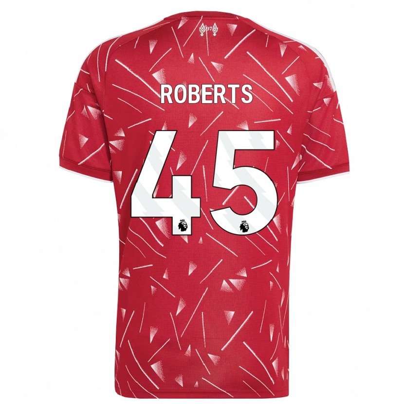 Danxen Mujer Camiseta Iwan Roberts #45 Blanco Rojo 1ª Equipación 2026/27 La Camisa