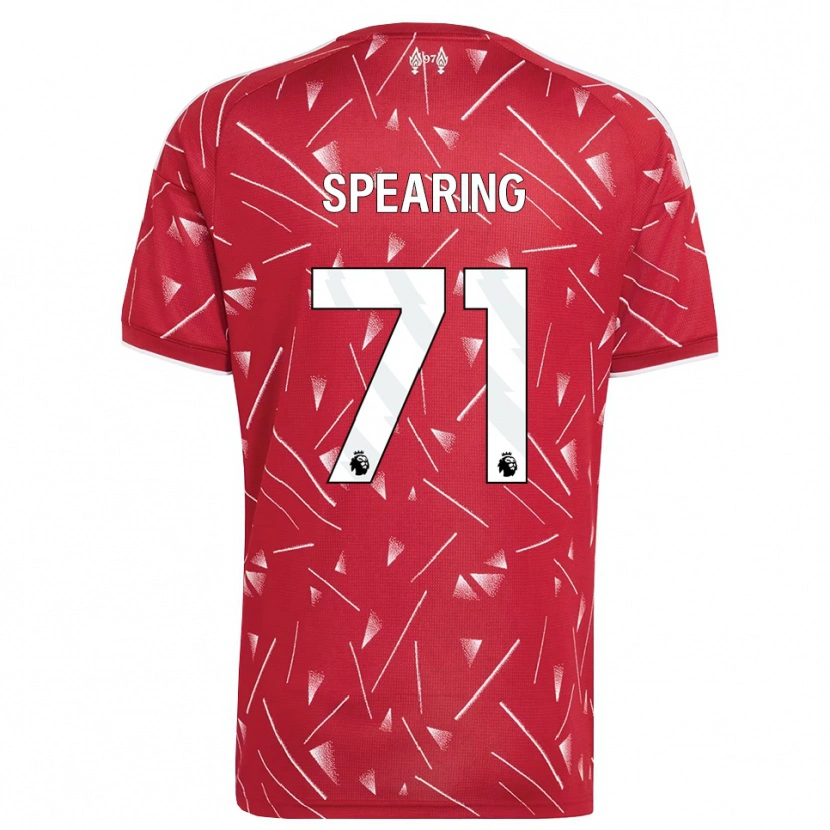 Danxen Mujer Camiseta Jay Spearing #71 Blanco Rojo 1ª Equipación 2026/27 La Camisa