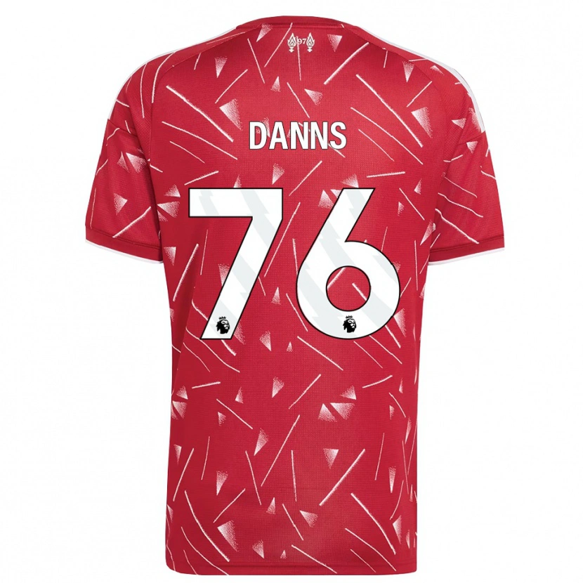 Danxen Mujer Camiseta Jayden Danns #76 Blanco Rojo 1ª Equipación 2026/27 La Camisa