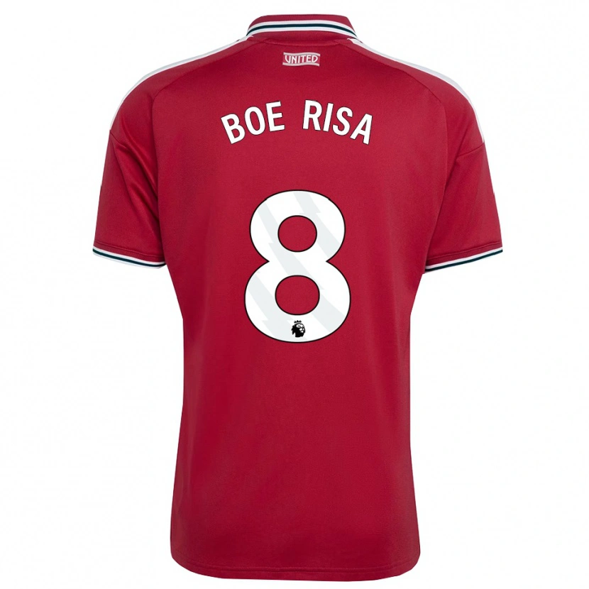 Danxen Mujer Camiseta Vilde Boe Risa #8 Rojo Amarillo Blanco 1ª Equipación 2026/27 La Camisa