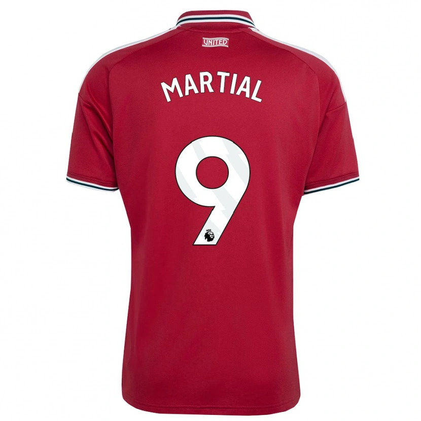 Danxen Mujer Camiseta Anthony Martial #9 Rojo Amarillo Blanco 1ª Equipación 2026/27 La Camisa