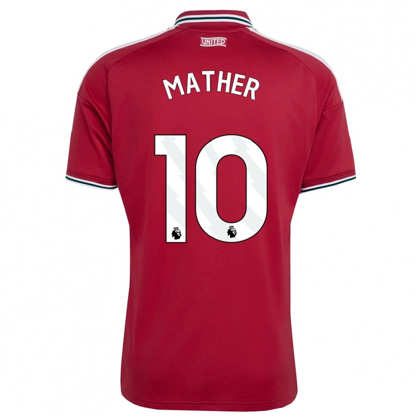 Danxen Mujer Camiseta Sam Mather #10 Rojo Amarillo Blanco 1ª Equipación 2026/27 La Camisa