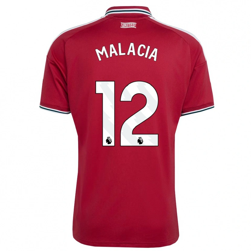 Danxen Mujer Camiseta Tyrell Malacia #12 Rojo Amarillo Blanco 1ª Equipación 2026/27 La Camisa