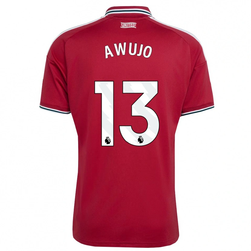 Danxen Mujer Camiseta Simi Awujo #13 Rojo Amarillo Blanco 1ª Equipación 2026/27 La Camisa