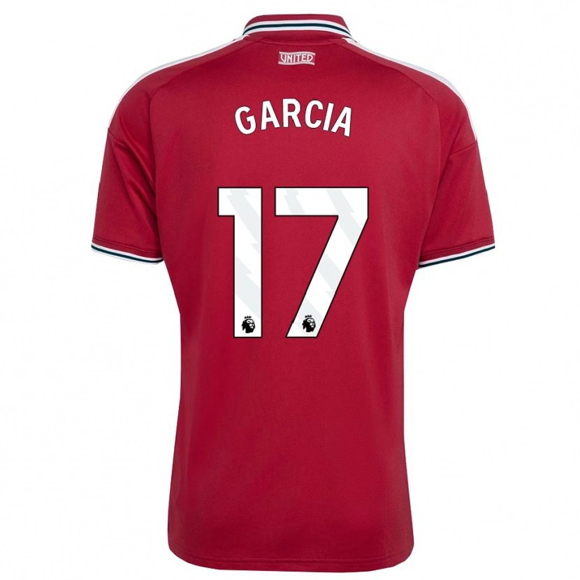 Danxen Mujer Camiseta Lucia Garcia #17 Rojo Amarillo Blanco 1ª Equipación 2026/27 La Camisa