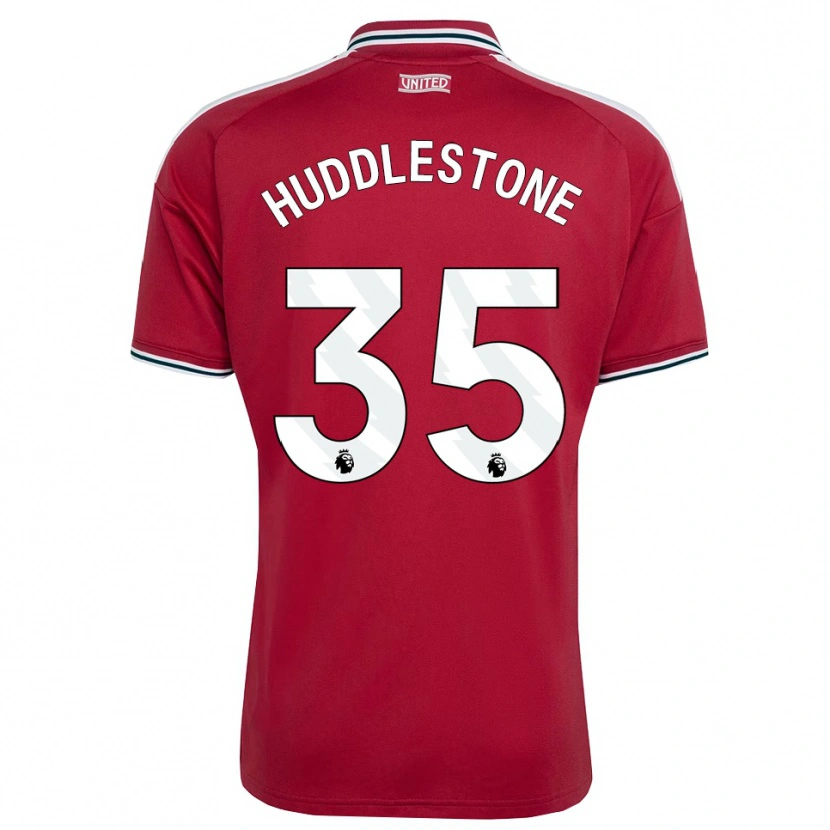 Danxen Mujer Camiseta Tom Huddlestone #35 Rojo Amarillo Blanco 1ª Equipación 2026/27 La Camisa
