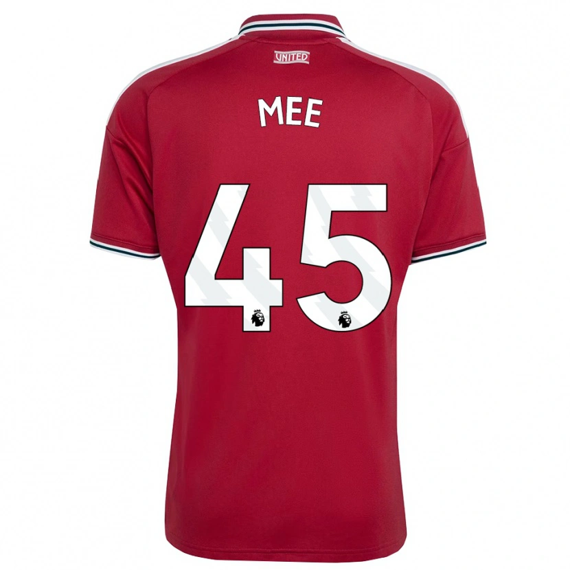 Danxen Mujer Camiseta Dermot Mee #45 Rojo Amarillo Blanco 1ª Equipación 2026/27 La Camisa