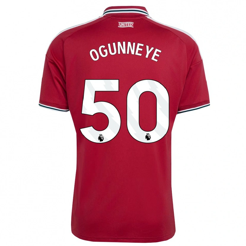 Danxen Mujer Camiseta Habeeb Ogunneye #50 Rojo Amarillo Blanco 1ª Equipación 2026/27 La Camisa