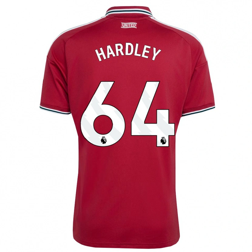 Danxen Mujer Camiseta Bjorn Hardley #64 Rojo Amarillo Blanco 1ª Equipación 2026/27 La Camisa