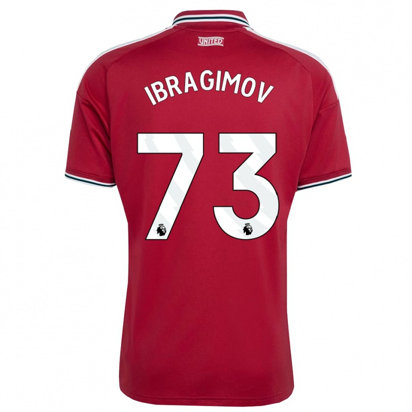 Danxen Mujer Camiseta Amir Ibragimov #73 Rojo Amarillo Blanco 1ª Equipación 2026/27 La Camisa
