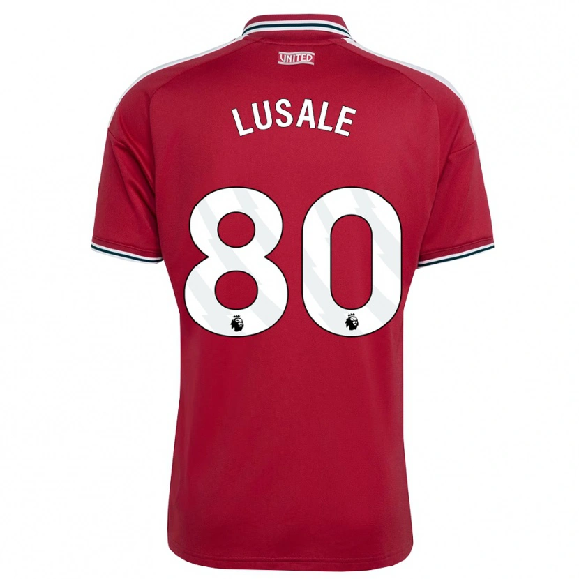 Danxen Mujer Camiseta Samuel Lusale #80 Rojo Amarillo Blanco 1ª Equipación 2026/27 La Camisa