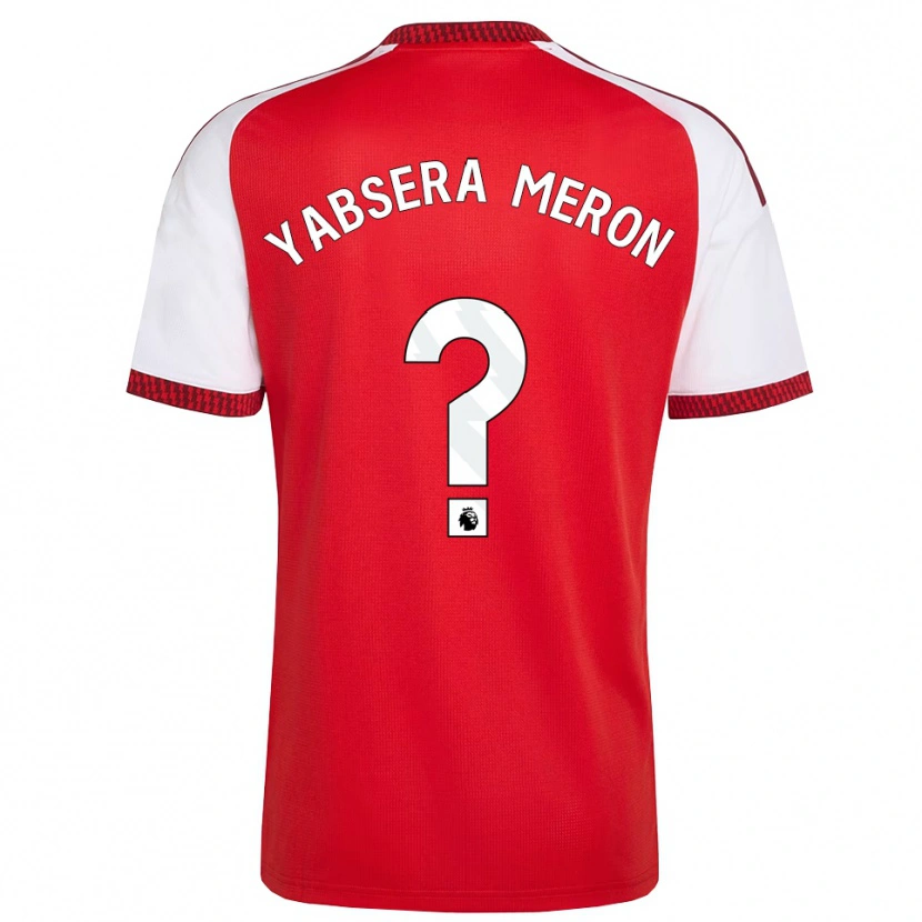 Danxen Mujer Camiseta Yabsera Meron #0 Rojo Blanco Negro 1ª Equipación 2026/27 La Camisa