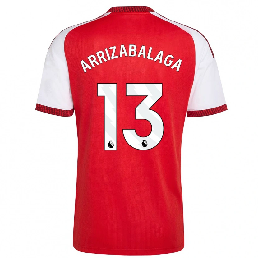 Danxen Mujer Camiseta Kepa Arrizabalaga #13 Rojo Blanco Negro 1ª Equipación 2026/27 La Camisa