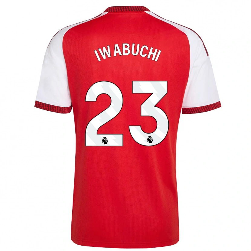 Danxen Mujer Camiseta Mana Iwabuchi #23 Rojo Blanco Negro 1ª Equipación 2026/27 La Camisa