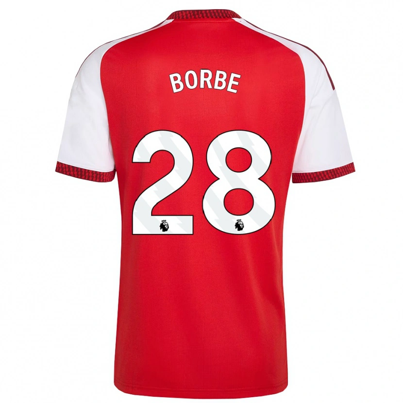 Danxen Mujer Camiseta Anneke Borbe #28 Rojo Blanco Negro 1ª Equipación 2026/27 La Camisa