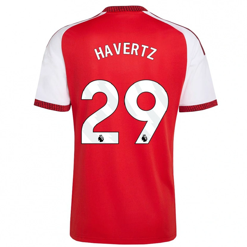 Danxen Mujer Camiseta Kai Havertz #29 Rojo Blanco Negro 1ª Equipación 2026/27 La Camisa