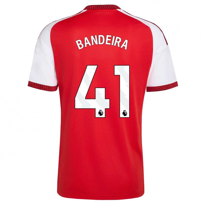 Danxen Mujer Camiseta Mauro Bandeira #41 Rojo Blanco Negro 1ª Equipación 2026/27 La Camisa