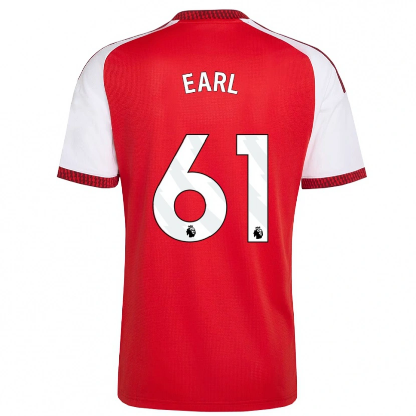 Danxen Mujer Camiseta Madison Earl #61 Rojo Blanco Negro 1ª Equipación 2026/27 La Camisa
