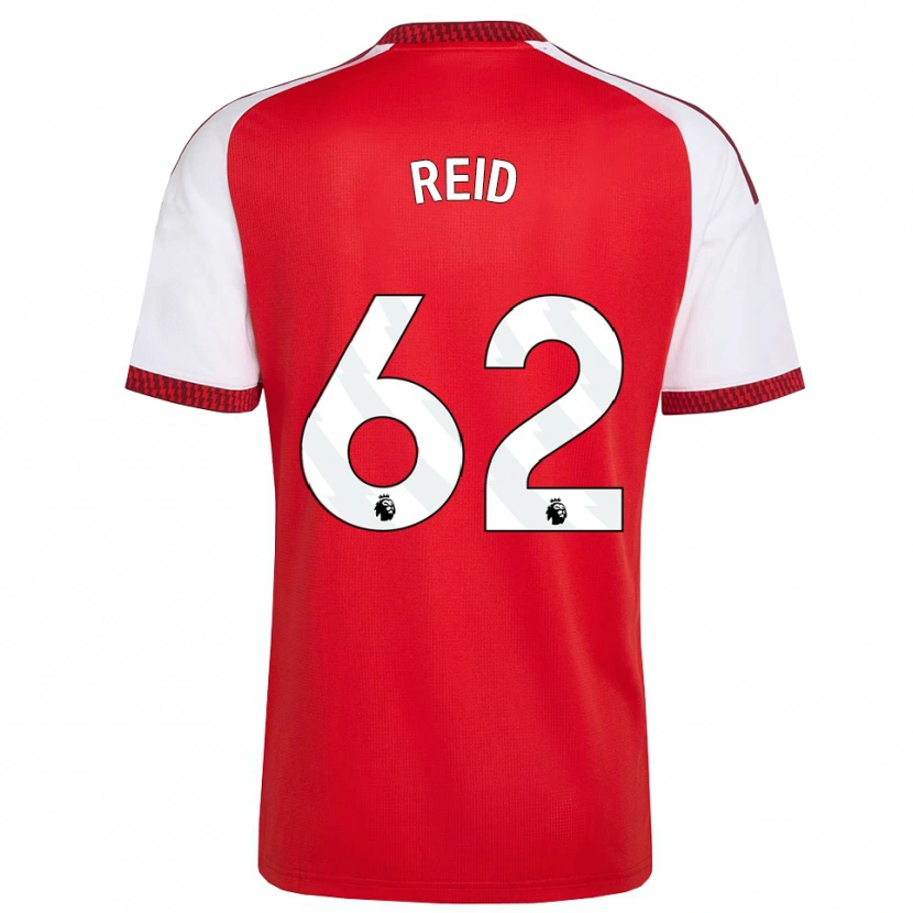 Danxen Mujer Camiseta Katie Reid #62 Rojo Blanco Negro 1ª Equipación 2026/27 La Camisa