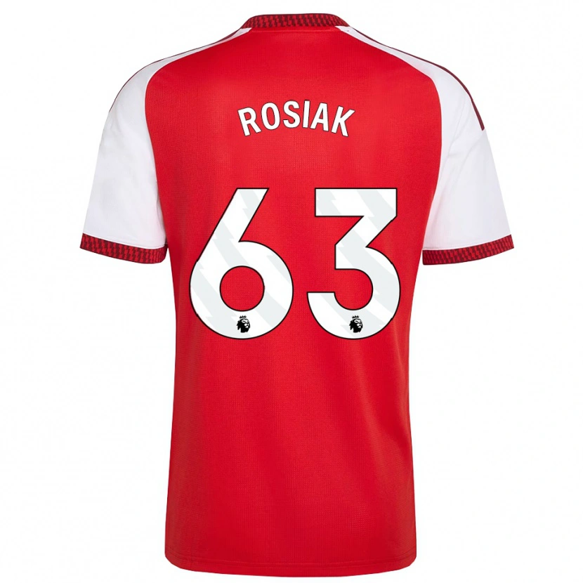 Danxen Mujer Camiseta Michal Rosiak #63 Rojo Blanco Negro 1ª Equipación 2026/27 La Camisa