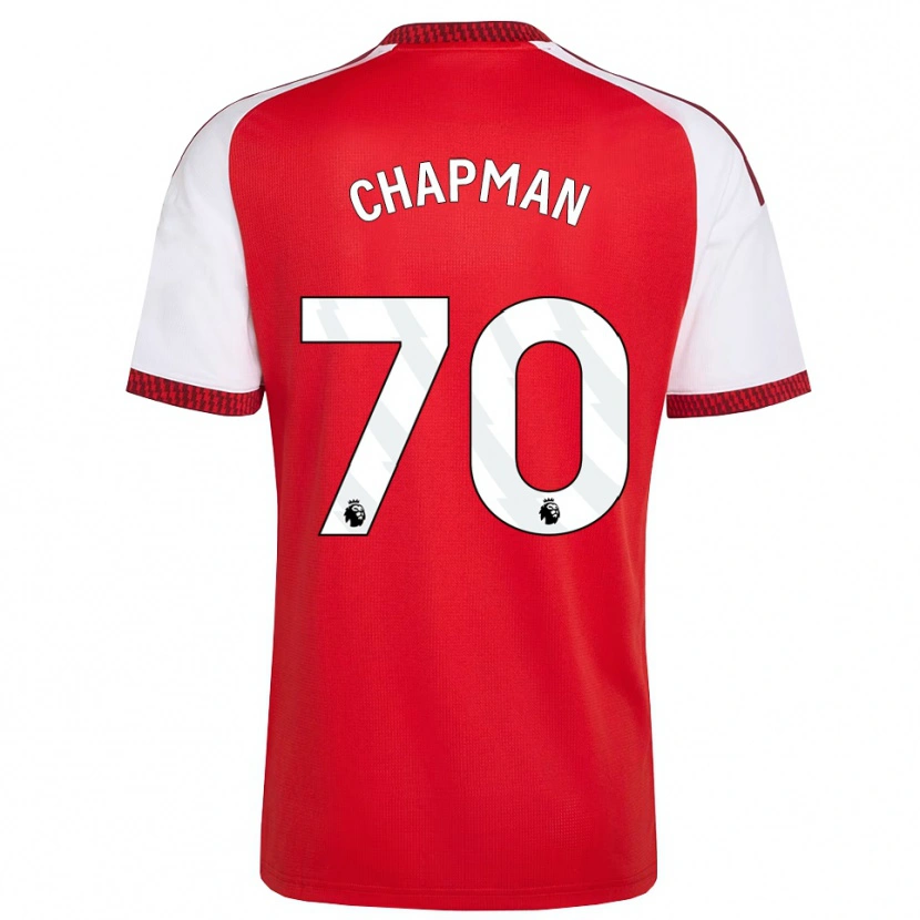 Danxen Mujer Camiseta Samuel Chapman #70 Rojo Blanco Negro 1ª Equipación 2026/27 La Camisa