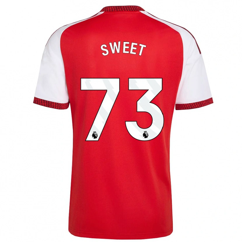 Danxen Mujer Camiseta James Sweet #73 Rojo Blanco Negro 1ª Equipación 2026/27 La Camisa