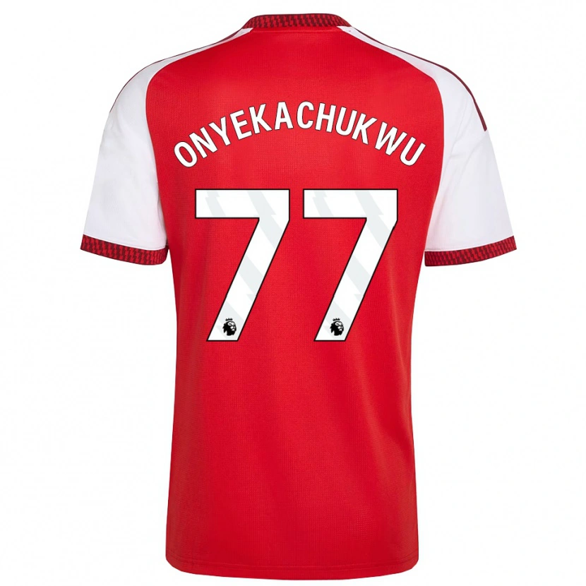 Danxen Mujer Camiseta Samuel Onyekachukwu #77 Rojo Blanco Negro 1ª Equipación 2026/27 La Camisa