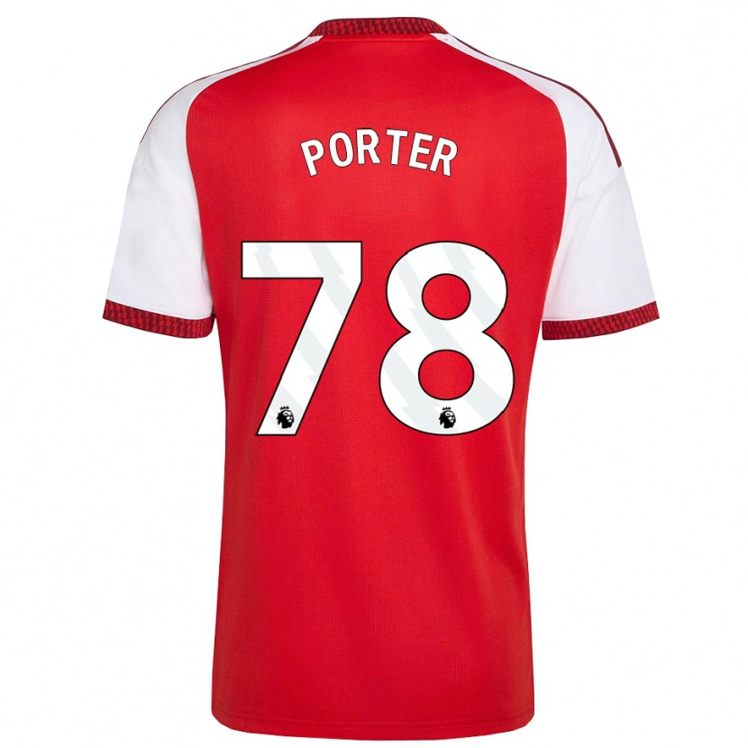 Danxen Mujer Camiseta Jack Porter #78 Rojo Blanco Negro 1ª Equipación 2026/27 La Camisa