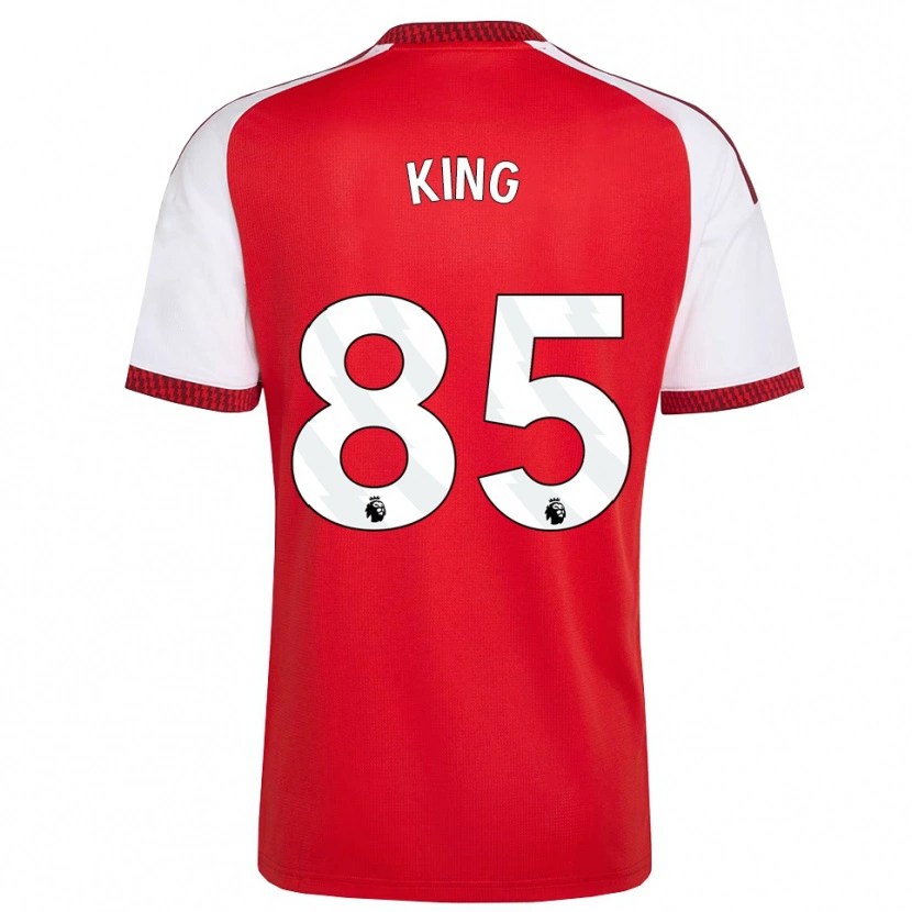 Danxen Mujer Camiseta Josiah King #85 Rojo Blanco Negro 1ª Equipación 2026/27 La Camisa