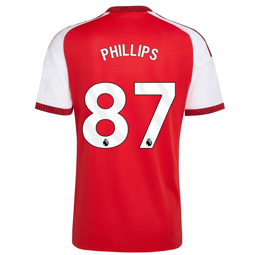 Danxen Mujer Camiseta Bowen Phillips #87 Rojo Blanco Negro 1ª Equipación 2026/27 La Camisa