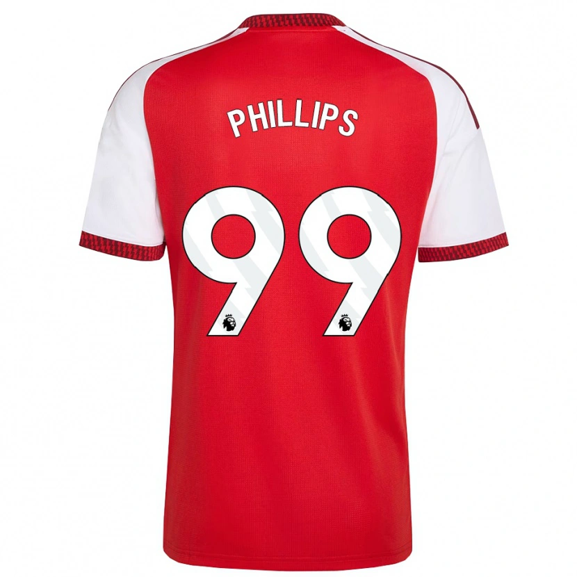 Danxen Mujer Camiseta Charlie Phillips #99 Rojo Blanco Negro 1ª Equipación 2026/27 La Camisa