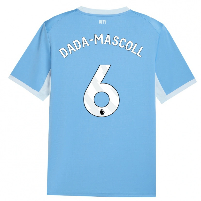 Danxen Mujer Camiseta Isaiah Dada-Mascoll #6 Azulcieloclaro Blanco 1ª Equipación 2026/27 La Camisa