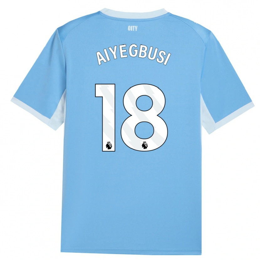 Danxen Mujer Camiseta Tirenioluwa Aiyegbusi #18 Azulcieloclaro Blanco 1ª Equipación 2026/27 La Camisa