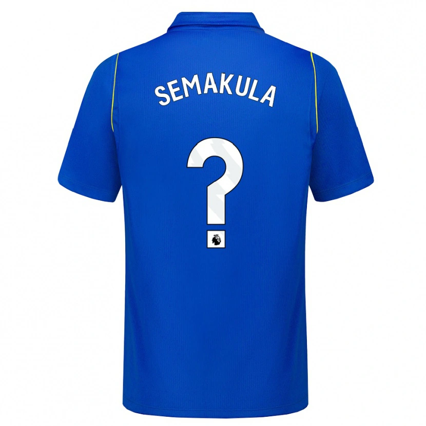 Danxen Mujer Camiseta Eliah Semakula #0 Azul Amarillo 1ª Equipación 2026/27 La Camisa