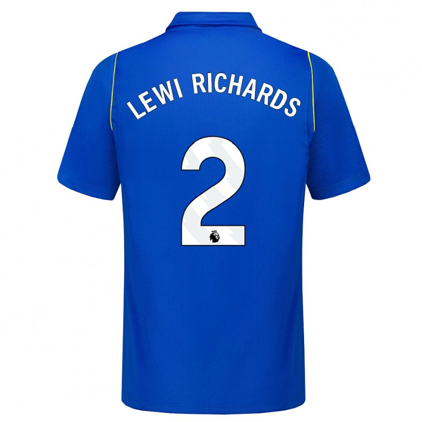 Danxen Mujer Camiseta Lewi Richards #2 Azul Amarillo 1ª Equipación 2026/27 La Camisa