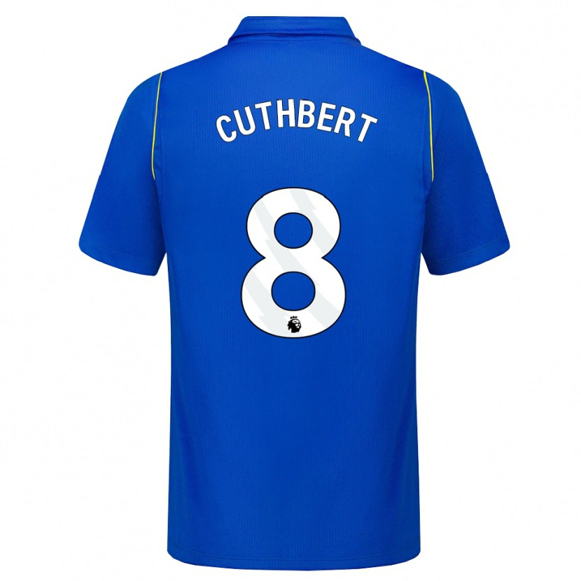 Danxen Mujer Camiseta Erin Cuthbert #8 Azul Amarillo 1ª Equipación 2026/27 La Camisa