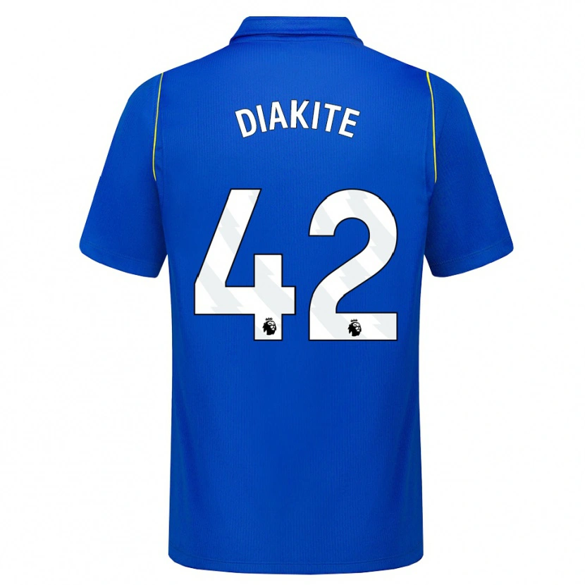 Danxen Mujer Camiseta Calvin Diakite #42 Azul Amarillo 1ª Equipación 2026/27 La Camisa