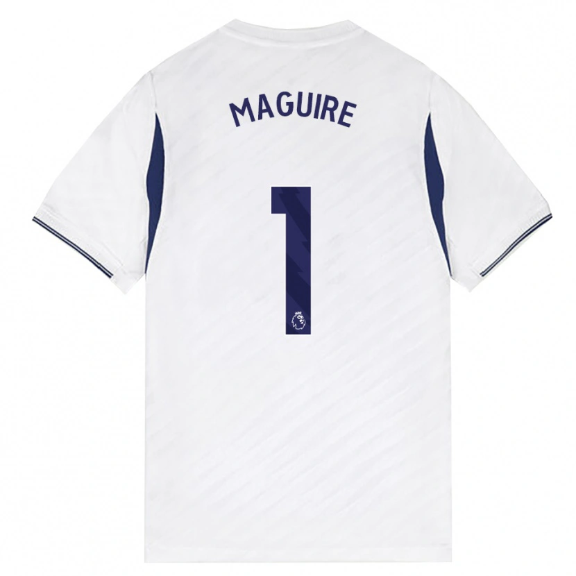 Danxen Mujer Camiseta Aaron Maguire #1 Blanco Rojo Púrpura 1ª Equipación 2026/27 La Camisa