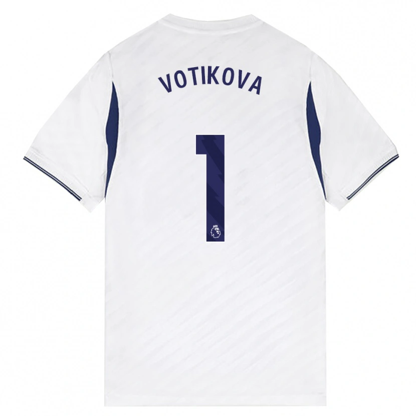 Danxen Mujer Camiseta Barbora Votíková #1 Blanco Rojo Púrpura 1ª Equipación 2026/27 La Camisa