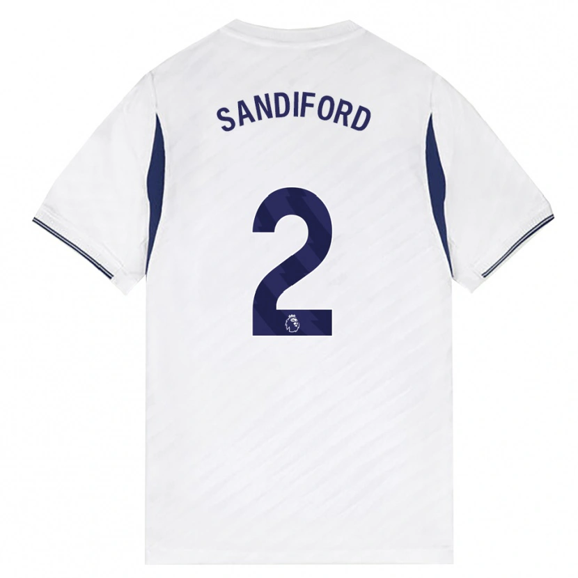 Danxen Mujer Camiseta Oscar Sandiford #2 Blanco Rojo Púrpura 1ª Equipación 2026/27 La Camisa