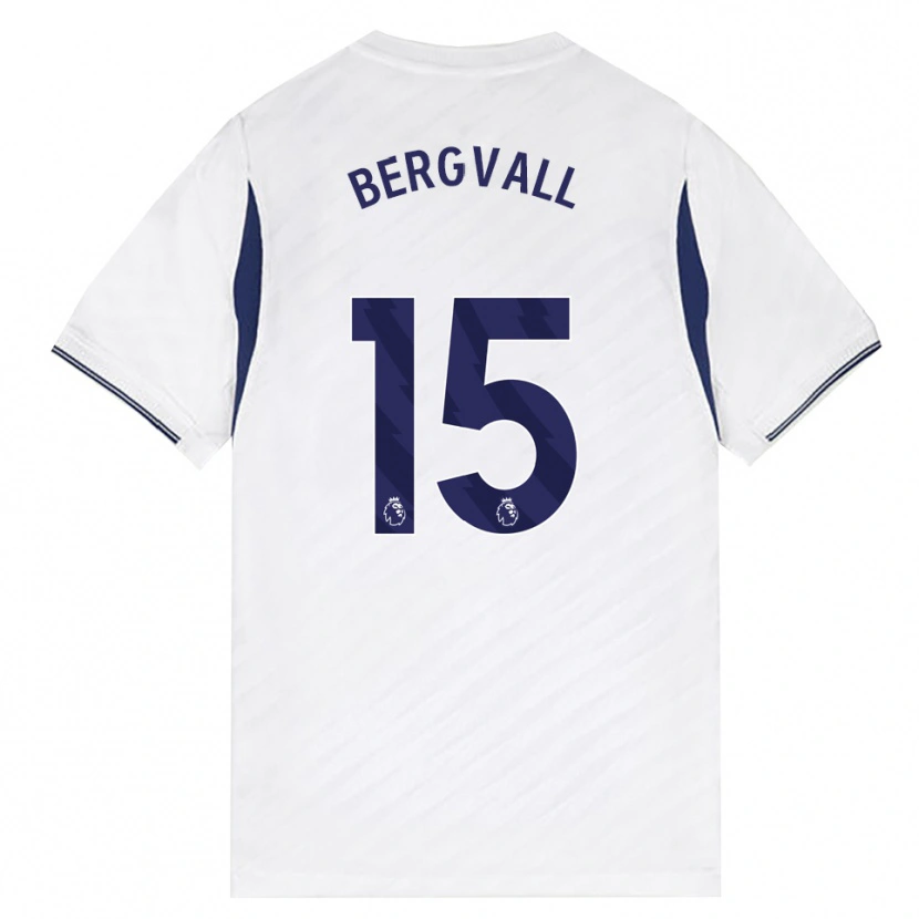 Danxen Mujer Camiseta Lucas Bergvall #15 Blanco Rojo Púrpura 1ª Equipación 2026/27 La Camisa