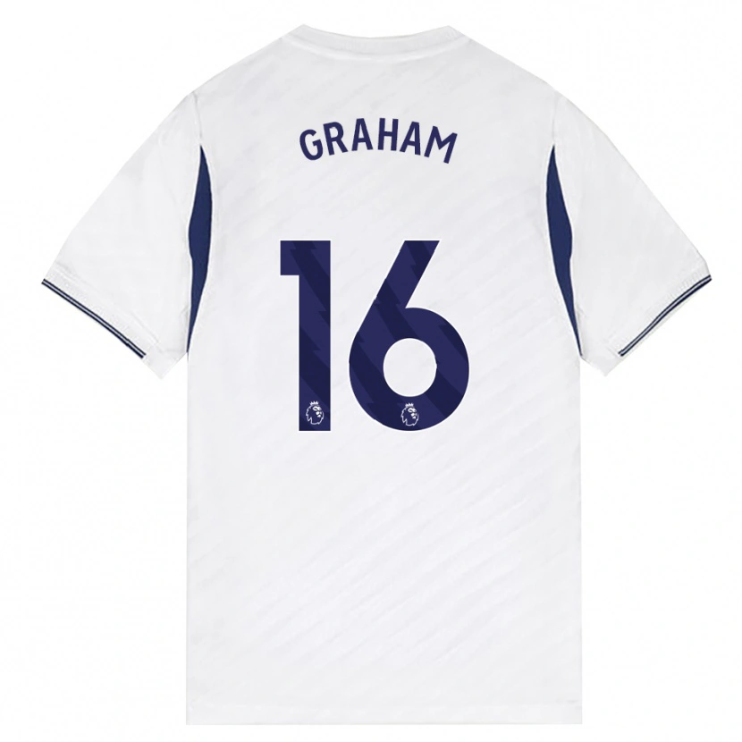 Danxen Mujer Camiseta Kit Graham #16 Blanco Rojo Púrpura 1ª Equipación 2026/27 La Camisa